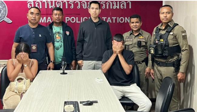 泰海滩惊现活春宫 法国情侣被捕后双手遮脸 泰海滩惊现活春宫 法国情侣被捕后双手遮脸