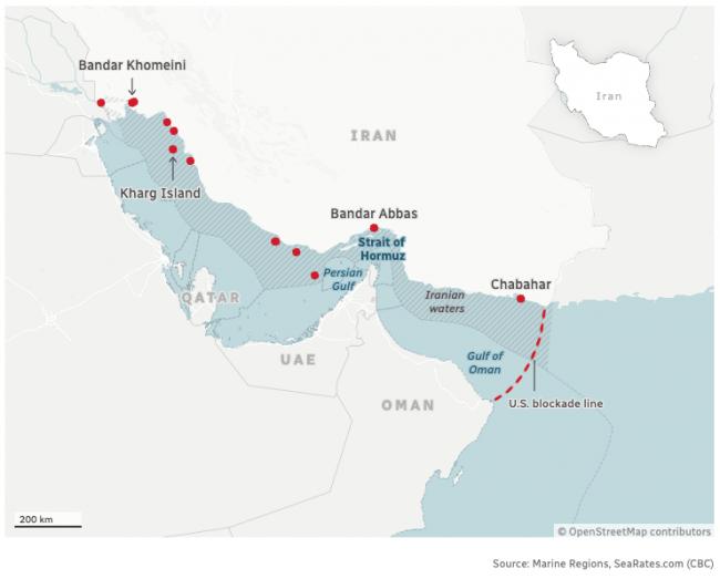 霍尔木兹再度关闭 伊朗划定新航线 扬言报复美国 霍尔木兹再度关闭 伊朗划定新航线 扬言报复美国