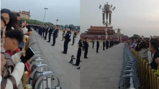 五一天安门设黑衣人“围墙” 揭秘红朝黑衣人 五一天安门设黑衣人“围墙” 揭秘红朝黑衣人