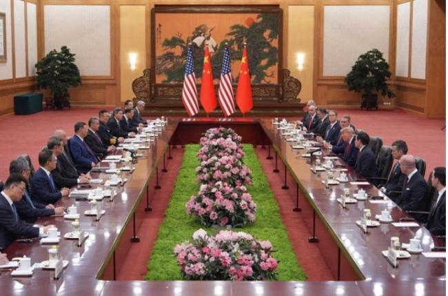 习川会场正中央暗藏这些信息!布林肯亏大了 习川会场正中央暗藏这些信息!布林肯亏大了