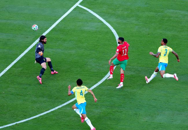 快讯:摩洛哥1-0领先巴西 快讯:摩洛哥1-0领先巴西