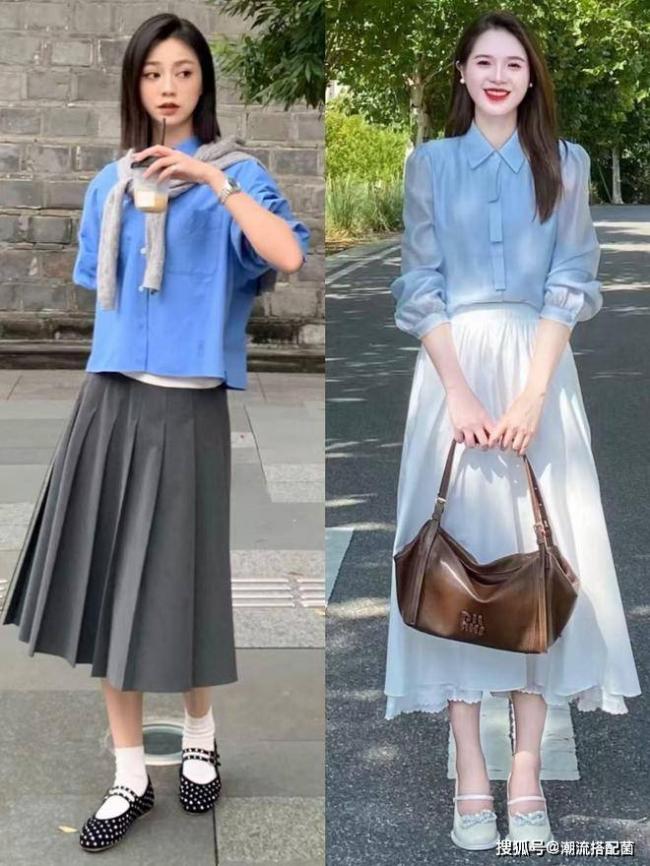 “衬衫+百褶裙”才是最适合中年女人的打扮 “衬衫+百褶裙”才是最适合中年女人的打扮