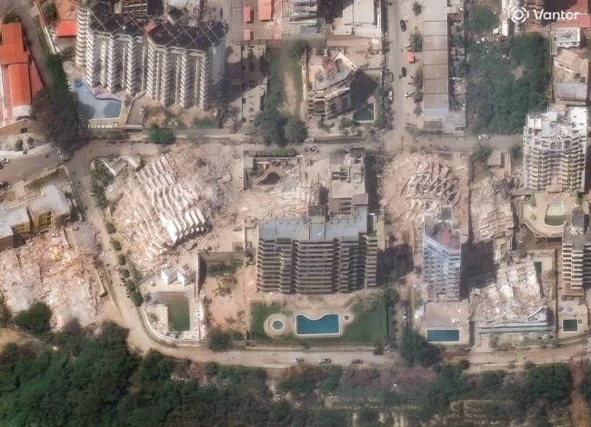 委内瑞拉地震前后卫星图:建筑大面积坍塌 委内瑞拉地震前后卫星图:建筑大面积坍塌