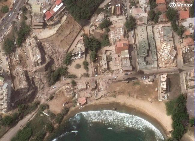 委内瑞拉地震前后卫星图:建筑大面积坍塌 委内瑞拉地震前后卫星图:建筑大面积坍塌
