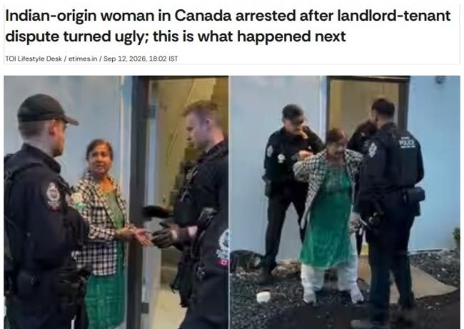 视频疯传:加国女房东与租客激烈冲突,被铐走 视频疯传:加国女房东与租客激烈冲突,被铐走