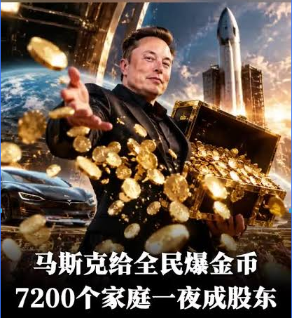 马斯克突然宣布 105亿美元股票送给美国孩子 马斯克突然宣布 105亿美元股票送给美国孩子
