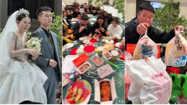 疯传:新娘婚宴特设“外卖席” 炸鸡珍奶麻辣烫… 疯传:新娘婚宴特设“外卖席” 炸鸡珍奶麻辣烫…